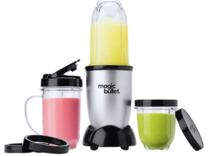 Magic Bullet Blender, Small, Silver, 11 Piece Set